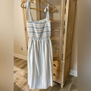NWT Lost and Wander Beachside Pier Striped Maxi Dress (Large)